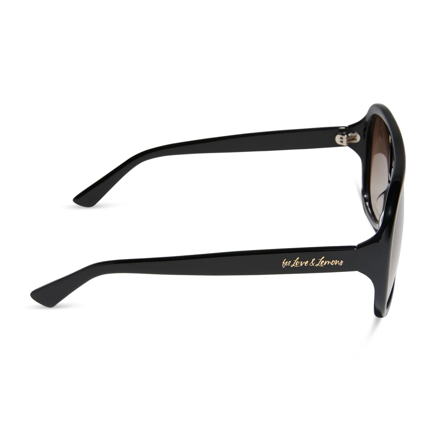 DIFF Eyewear Pauline - Black Brown Gradient Sunglasses