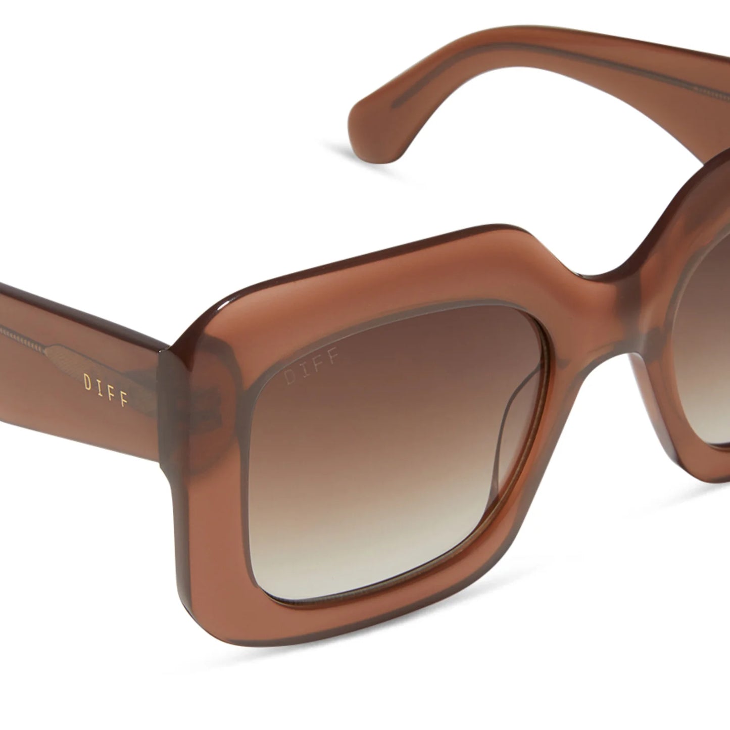 DIFF Eyewear Giada - Macchiato Brown Gradient Sunglasses