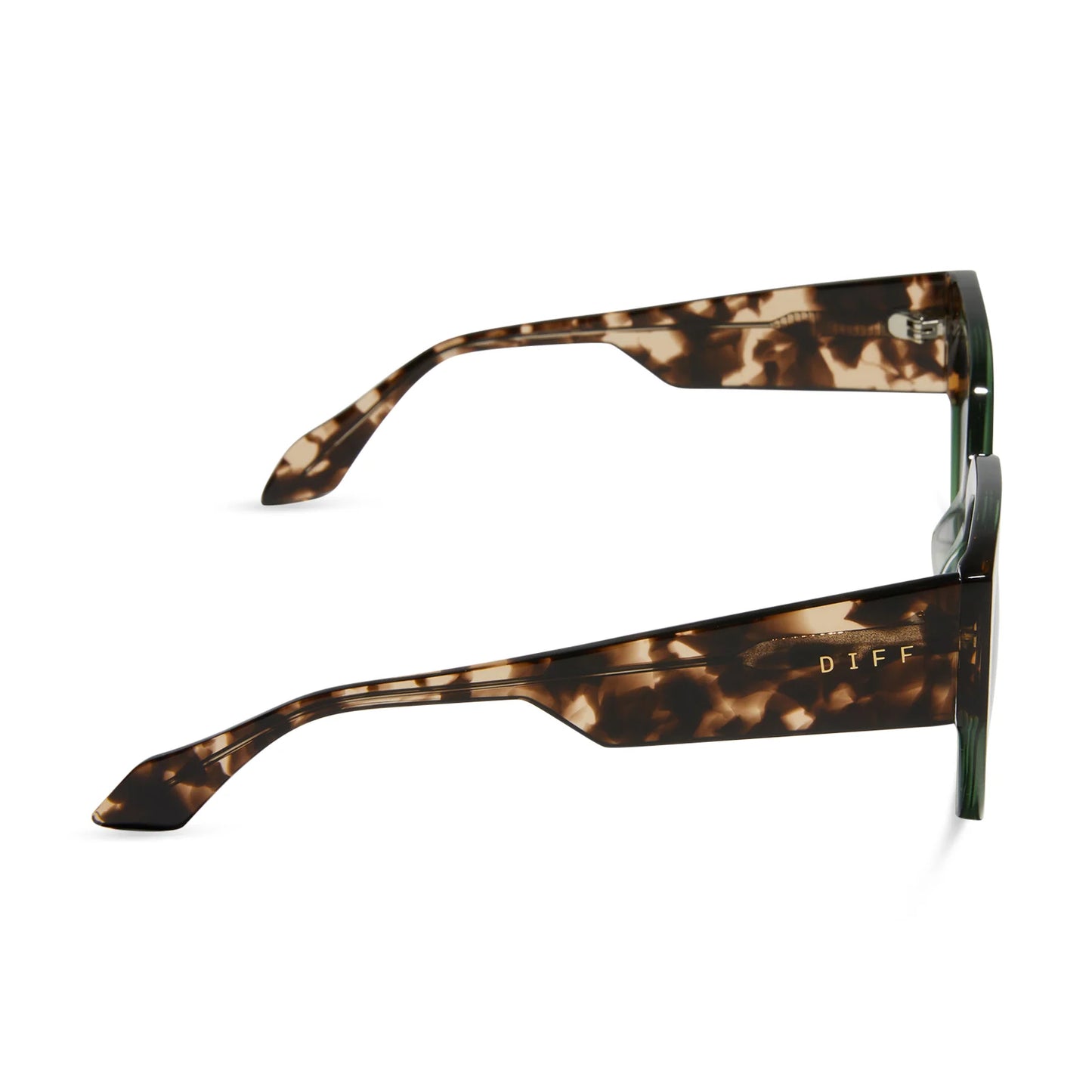 DIFF Eyewear - Ivy - Sage Crystal With Espresso Grey Gradient Polarized Sunglasses