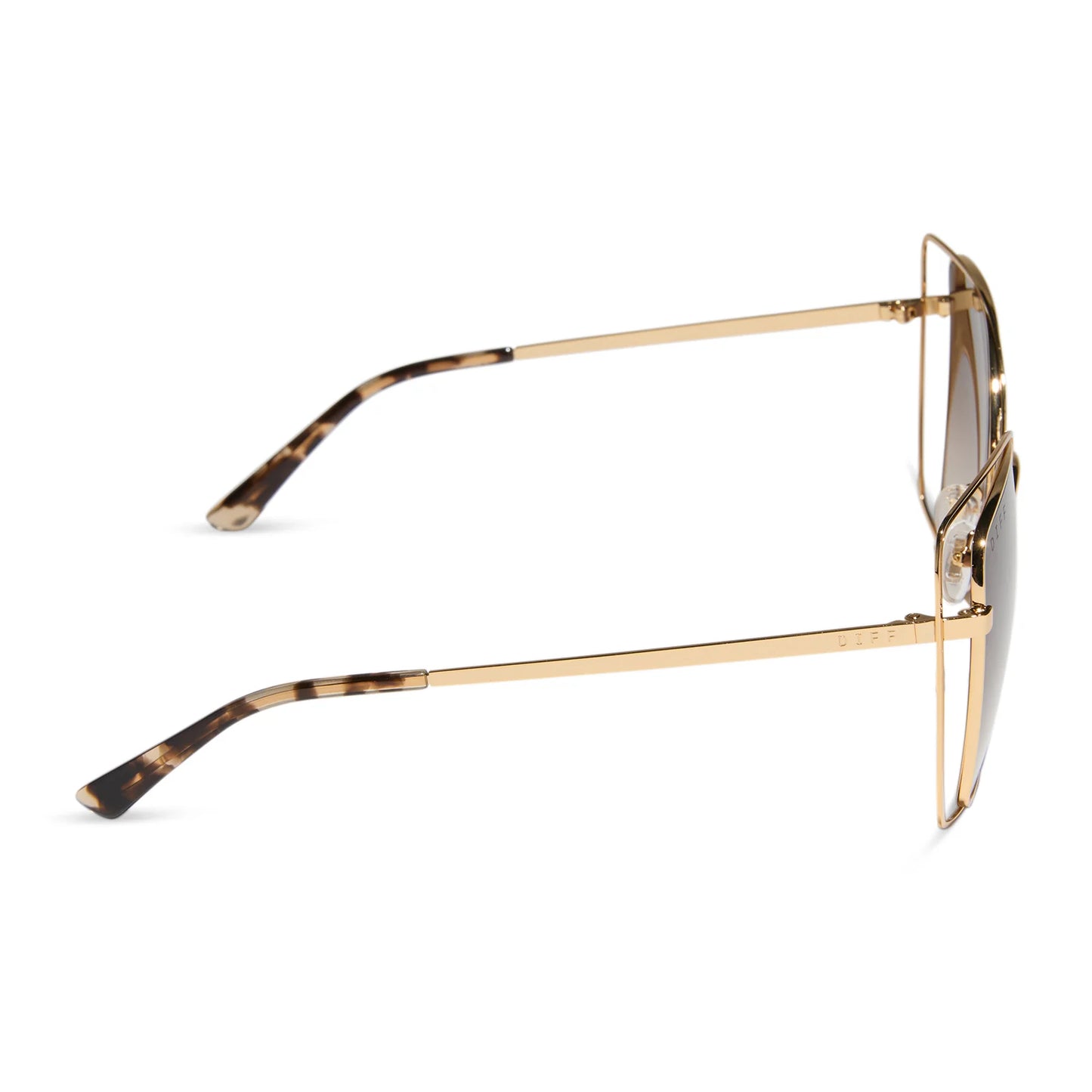 DIFF Eyewear Jacqueline - Gold Brown Gradient Sunglasses