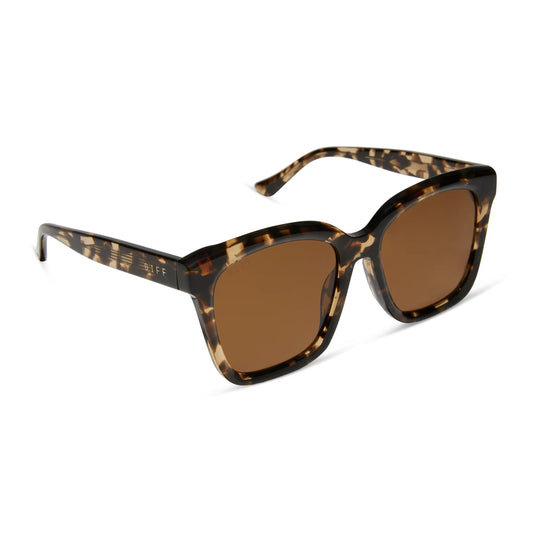 DIFF Eyewear Meredith - Espresso Tortoise Brown Polarized Sunglasses