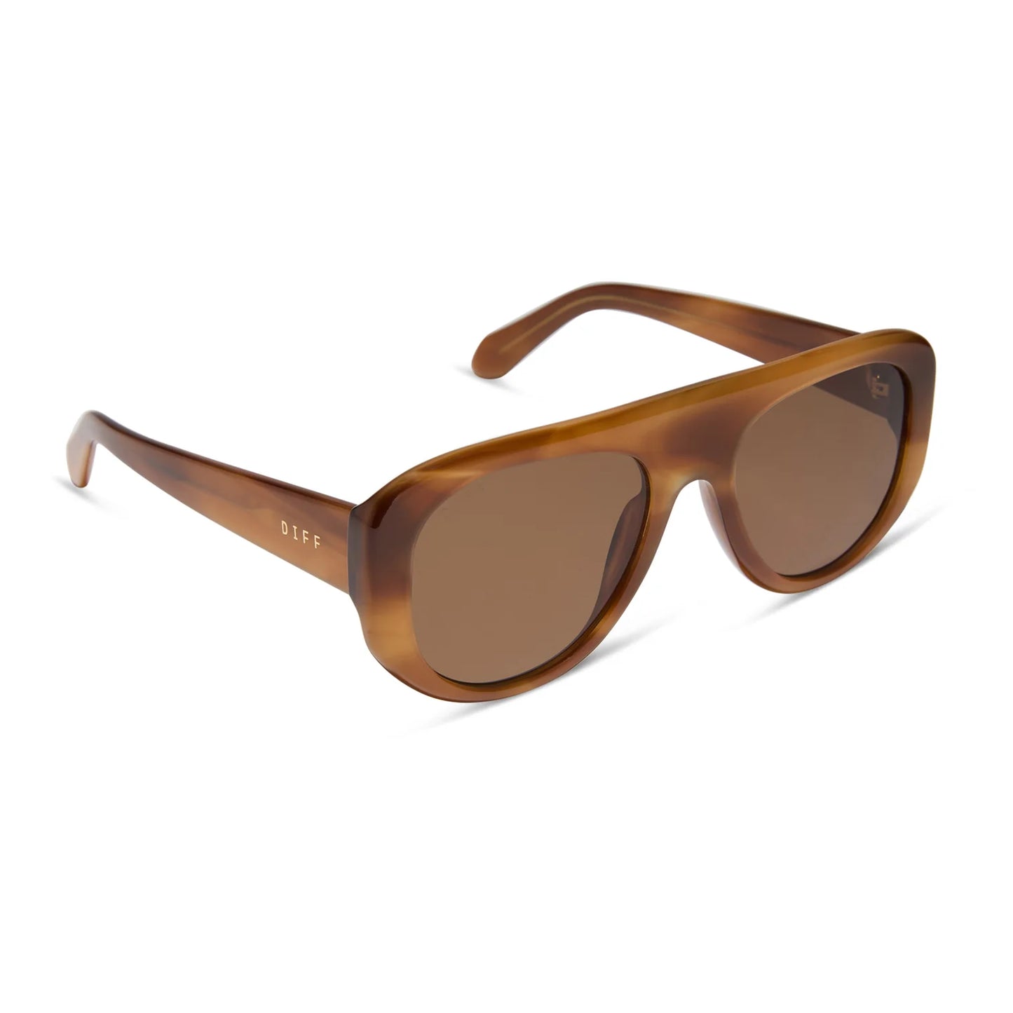 DIFF Eyewear Morgan - Tawny Tortoise Brown Sunglasses