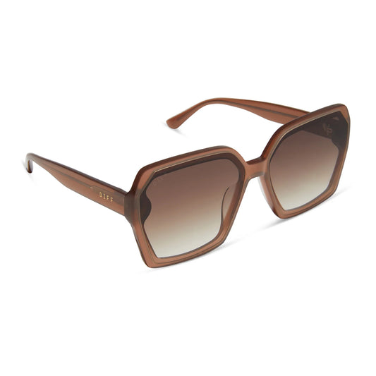 DIFF Eyewear - Presley - Macchiato Brown Gradient Sunglasses