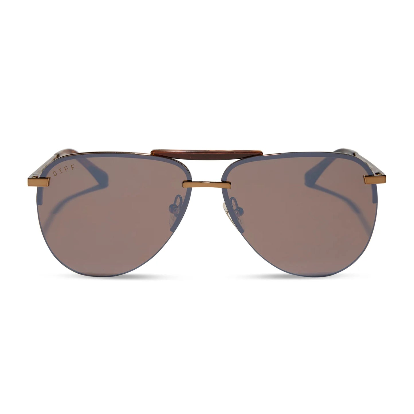 DIFF Eyewear Tahoe - Sequoia Tortoise Brown Gold Flash Sunglasses
