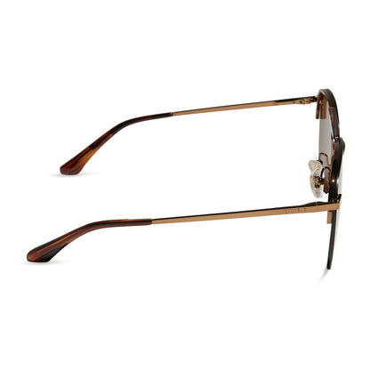 DIFF Eyewear Tahoe - Sequoia Tortoise Brown Gold Flash Sunglasses