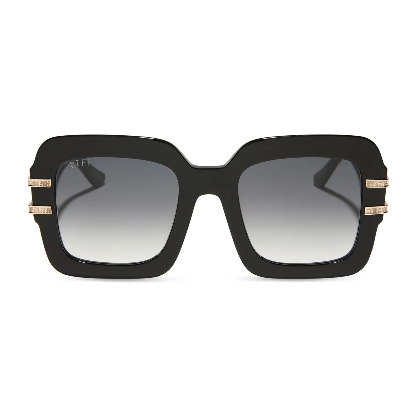 DIFF Eyewear Tanya - Black Grey Gradient Sunglasses