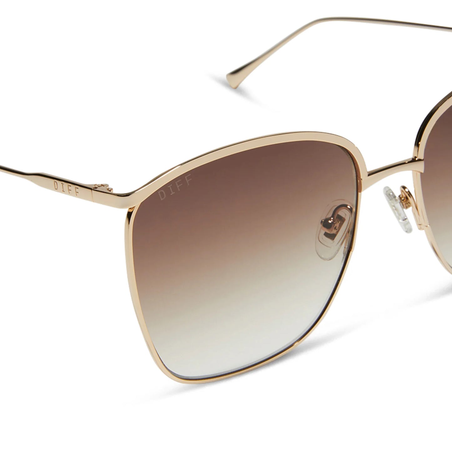 DIFF Eyewear - Vittoria - Gold Brown Gradient Polarized Sunglasses