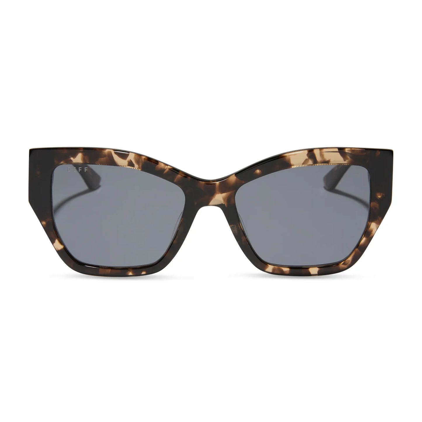 DIFF Eyewear Vivienne - Espresso Tortoise Grey Polarized Sunglasses