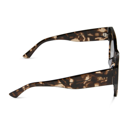 DIFF Eyewear Vivienne - Espresso Tortoise Grey Polarized Sunglasses