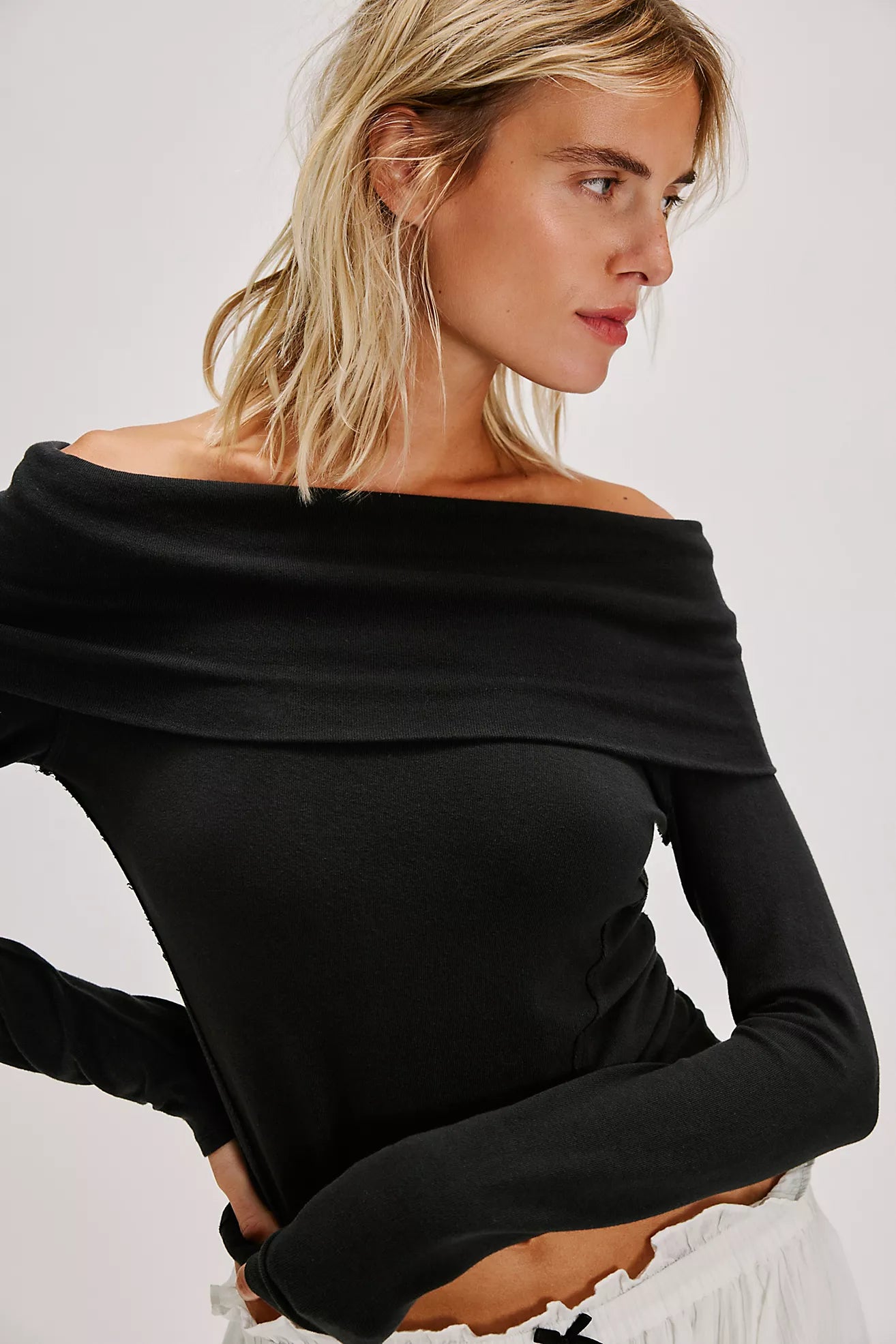 Free People Iris Layering Top - Black