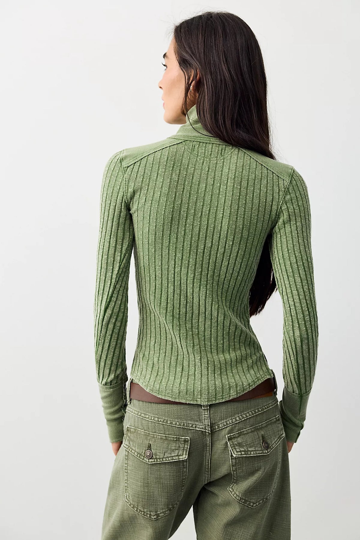 Free People Surplus Cuff Sweater Top - Courtyard