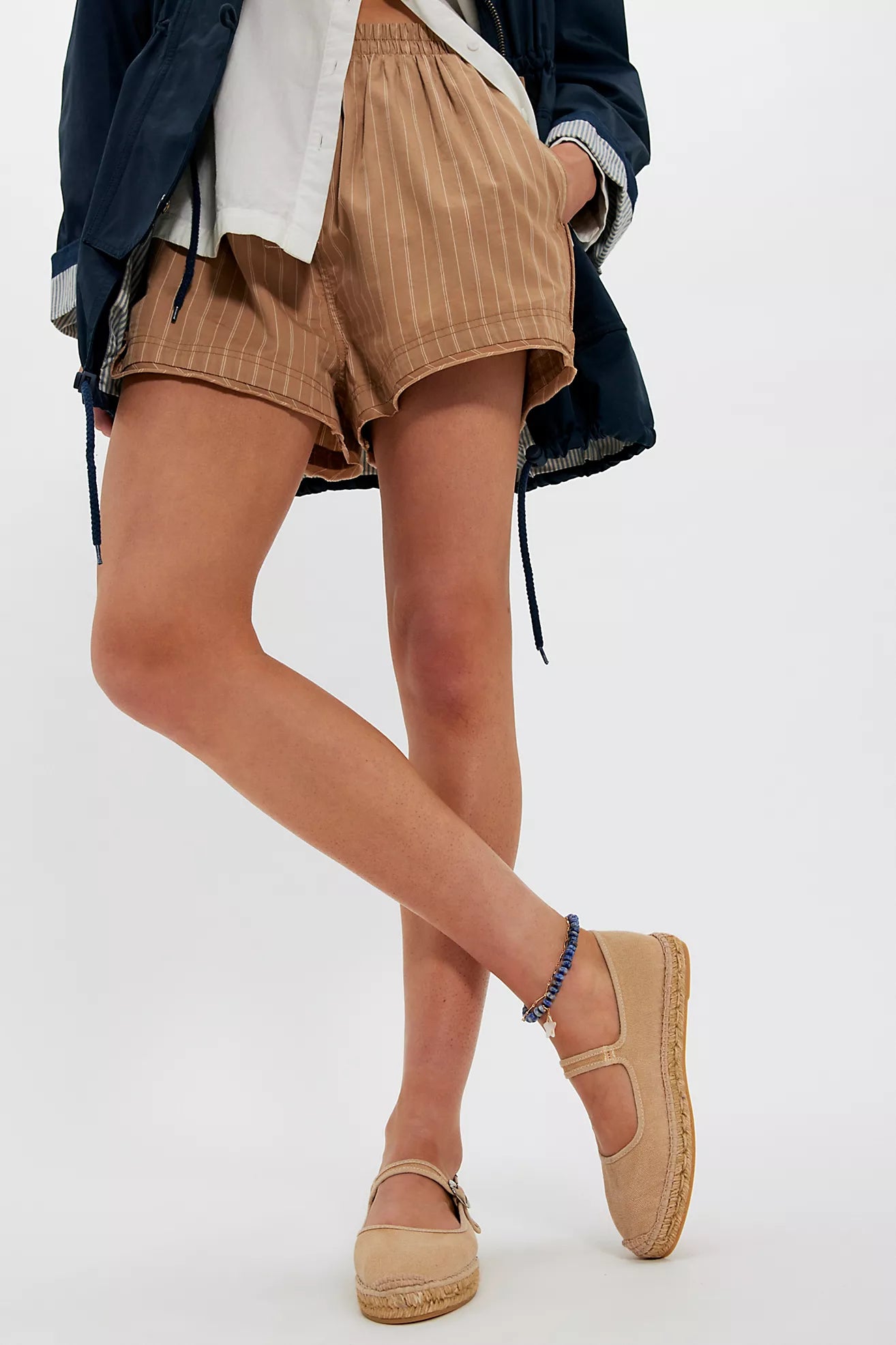 Free People Oasis Mary Jane Espadrille Shoes - Sunstone Sand