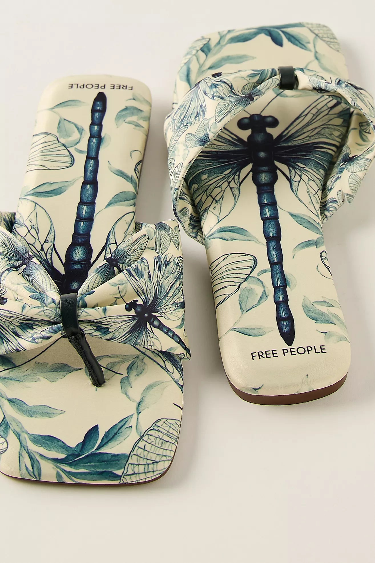 Free People Tia Ruched Printed Sandal - Dragonfly Bandana
