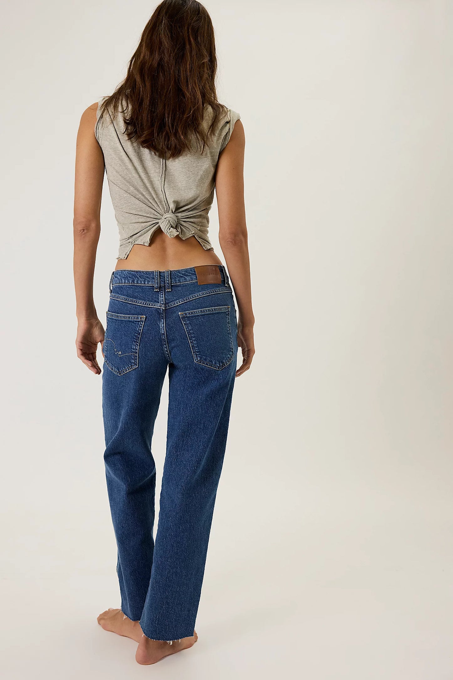 Free People Risk Taker Mid-Rise Straight Jean - Be Bold