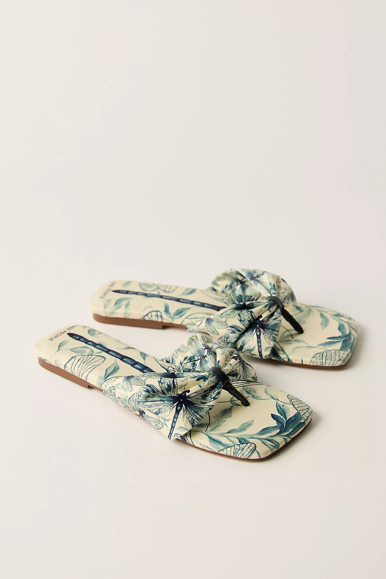 Free People Tia Ruched Printed Sandal - Dragonfly Bandana