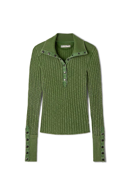 Free People Surplus Cuff Sweater Top - Courtyard