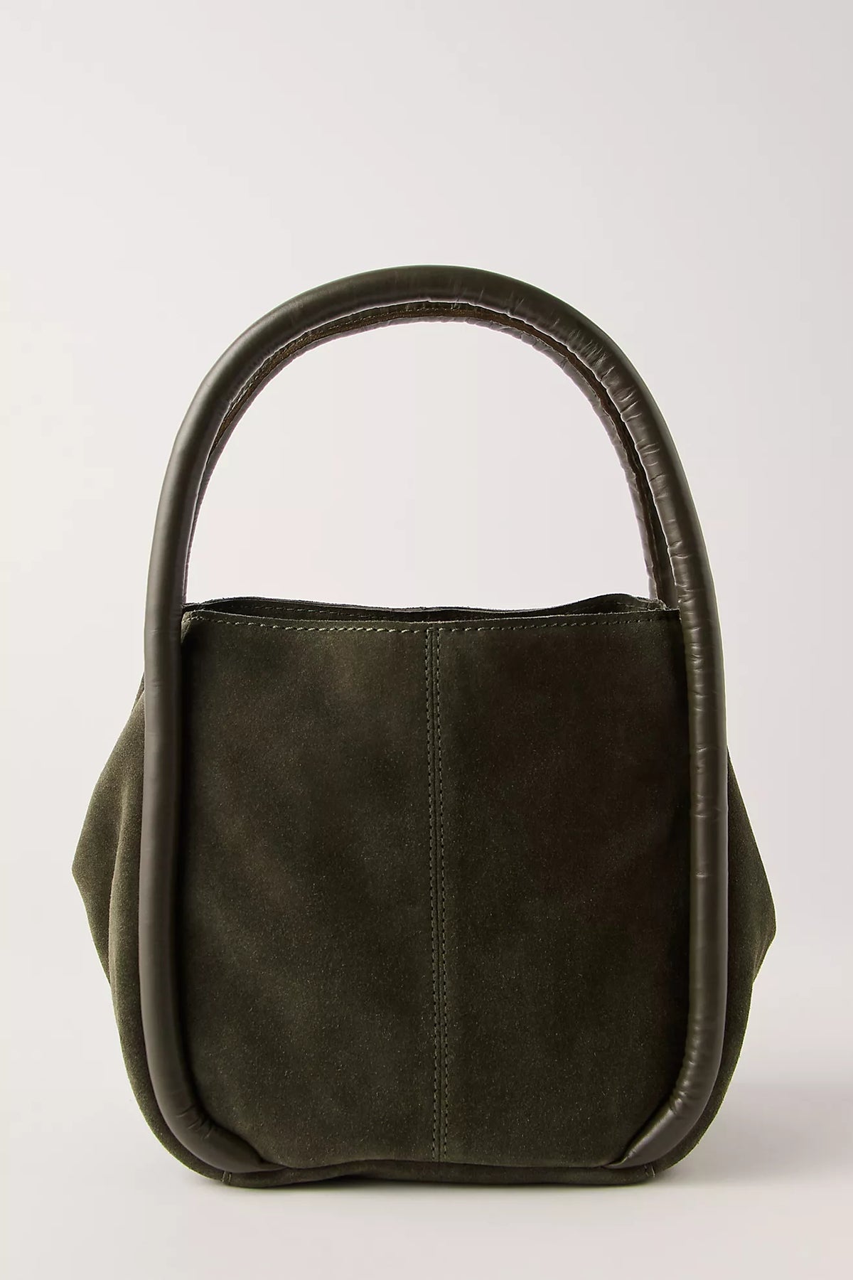 Free People Barlow Suede Bucket Bag - Dark Olive