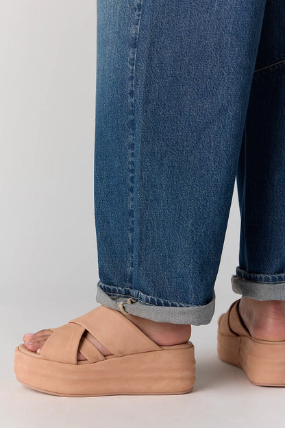 Free People Wanderbay Flatform Sandals - Dusty Rose
