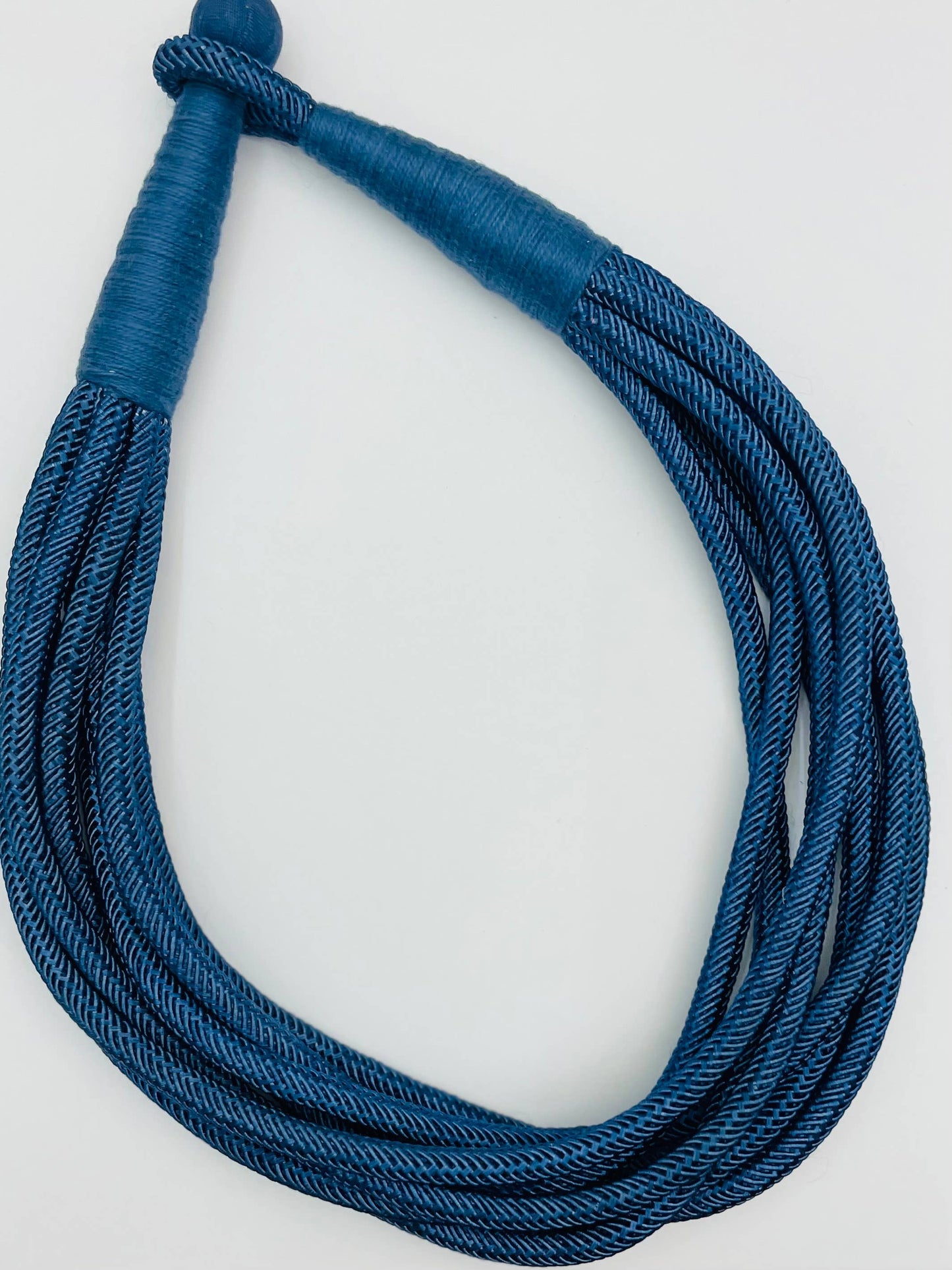 Slub 8-Strand Necklace - Navy