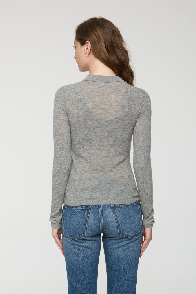 KOREY MERINO BLEND FEATHERWEIGHT RIB CARDIGAN