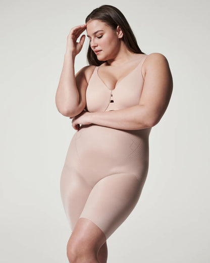 Spanx Shape Invisible High-Waisted Mid-Thigh Short - Champagne Beige