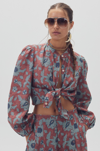 Meknes Linen Shirt - Matilde Print