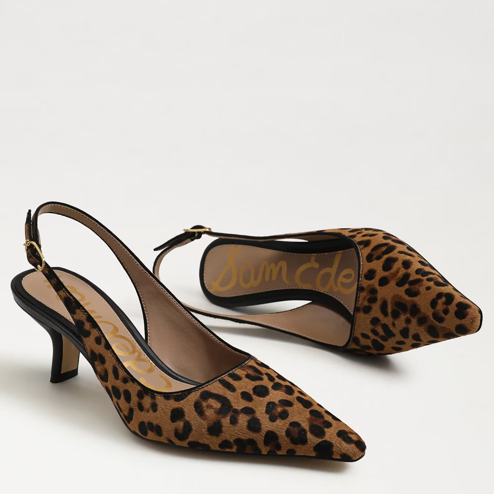 Sam Edelman Bianka Slingback Pump - Leopard Brahma Hair Leather