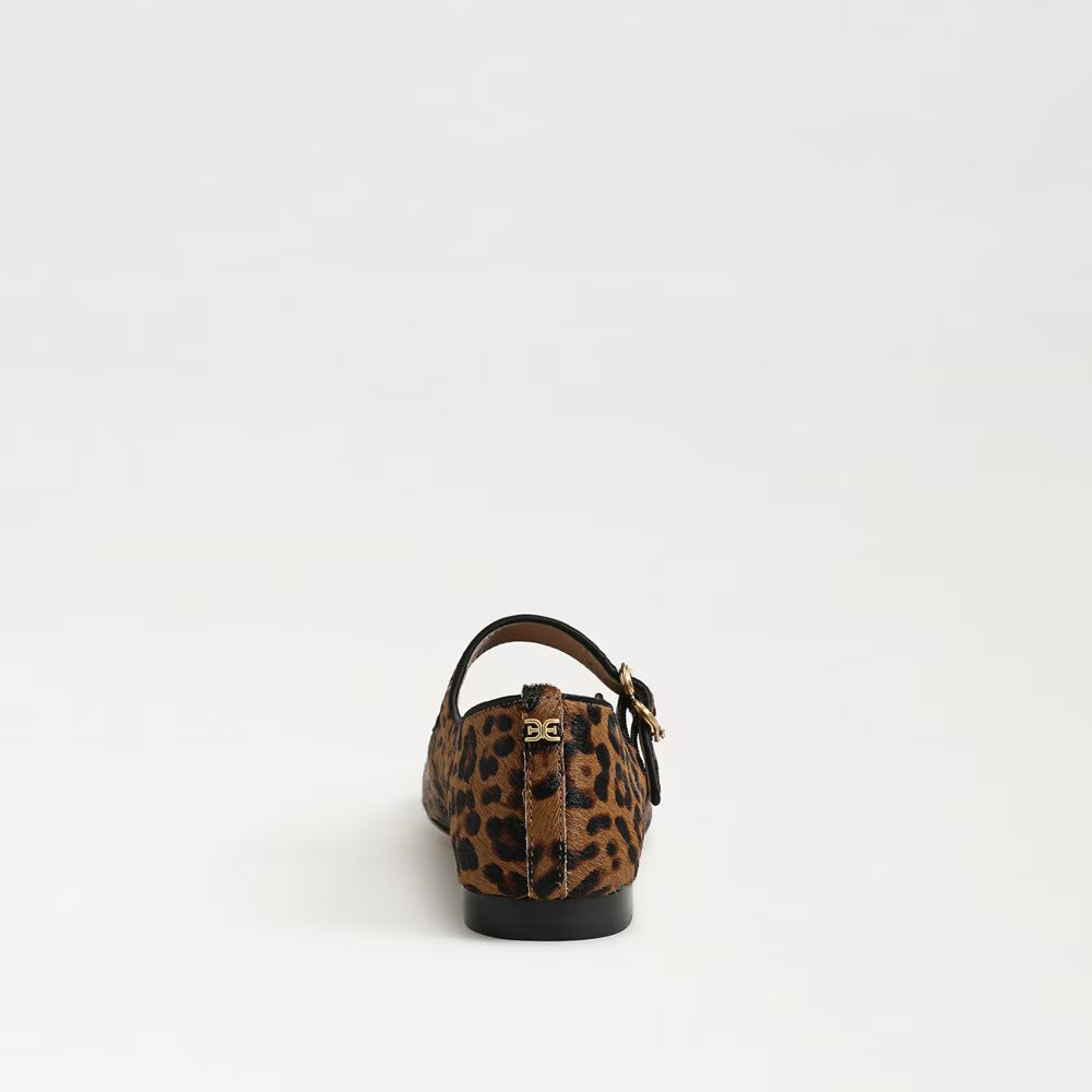 Sam Edelman Michaela Mary Jane Flat - Leopard Brahma Hair Leather