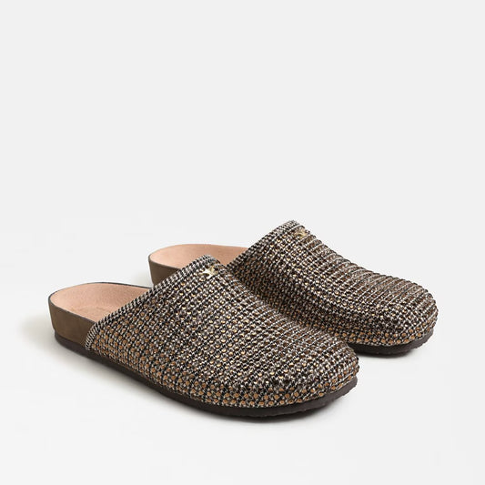 Sabina Clog - Black Natural Multi Fabric