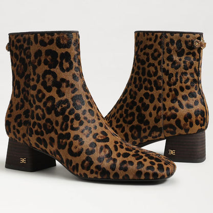 Sam Edelman Paige Ankle Boot - Leopard Brahma Hair Leather