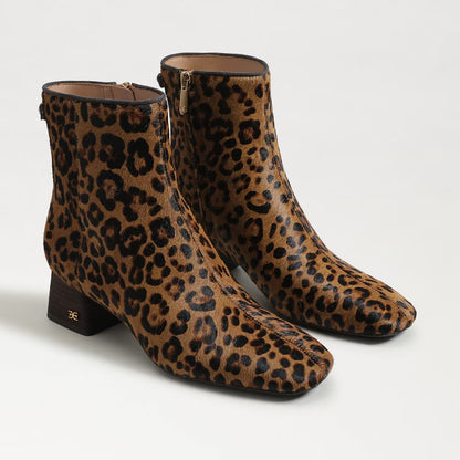 Sam Edelman Paige Ankle Boot - Leopard Brahma Hair Leather