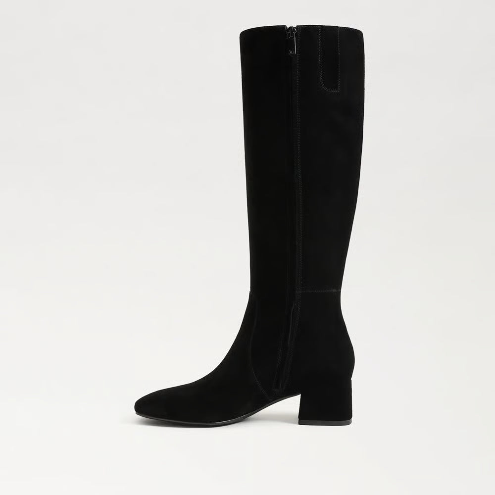 Porter Knee High Boot - Black Suede