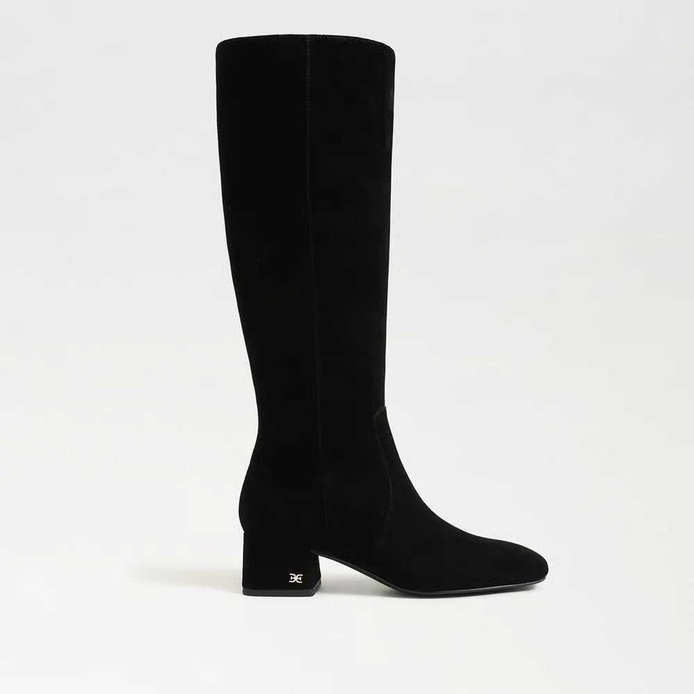 Porter Knee High Boot - Black Suede