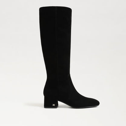 Porter Knee High Boot - Black Suede