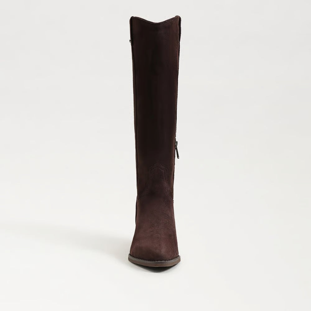 Wyatt Knee High Boot - Café Noir Suede