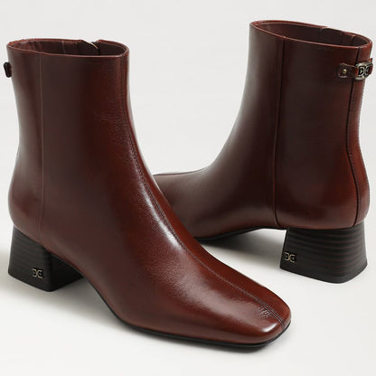 Sam Edelman Paige Ankle Boot - Rich Copper Patent Leather