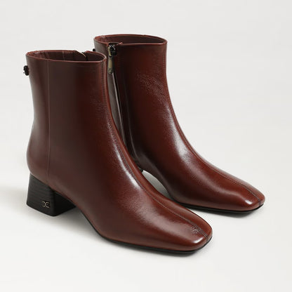 Sam Edelman Paige Ankle Boot - Rich Copper Patent Leather