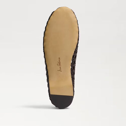Sam Edelman Shira Woven Ballet Flat - Dark Brown Woven Leather