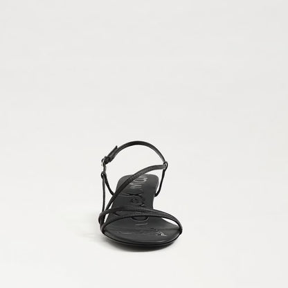 Sam Edelman Cora Kitten Heel Sandal - Black Leather