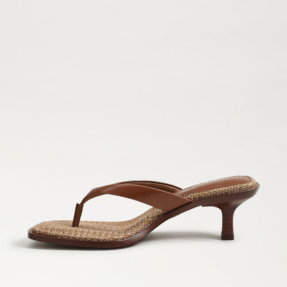 Sam Edelman Dollie Thong Sandal - Rich Cognac Leather