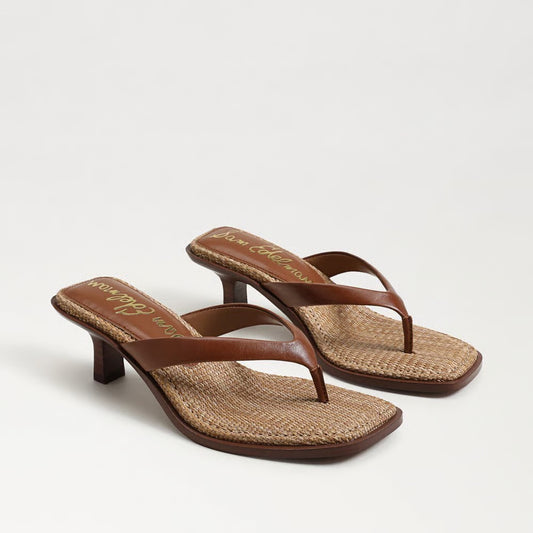Sam Edelman Dollie Thong Sandal - Rich Cognac Leather