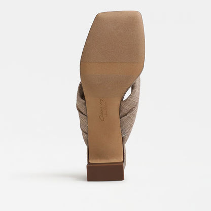 Colette Thong Sandal - Natural Gold Burlap