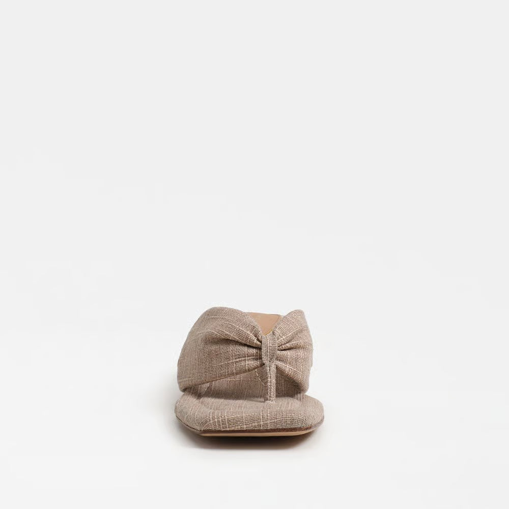 Colette Thong Sandal - Natural Gold Burlap