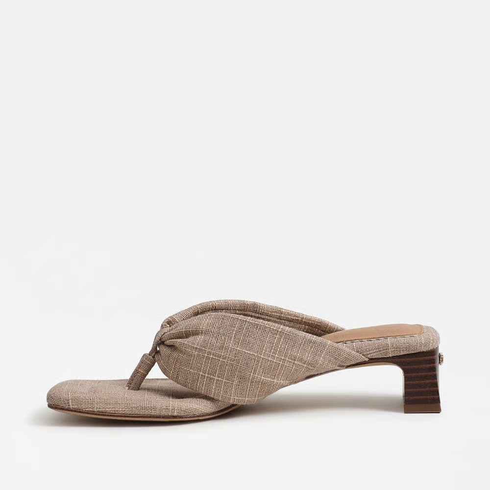 Colette Thong Sandal - Natural Gold Burlap