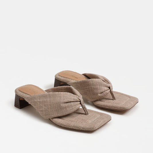 Colette Thong Sandal - Natural Gold Burlap