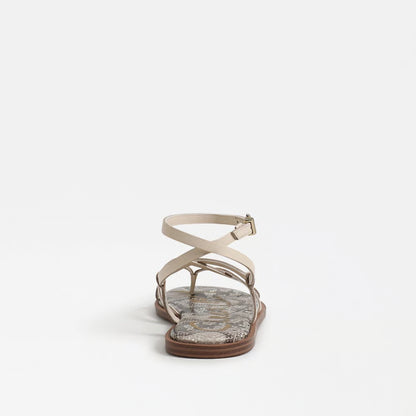 Dakota Ankle Strap Sandal - Vanilla Bean Leather