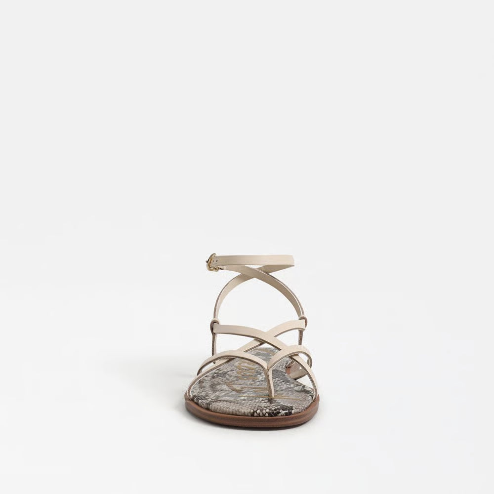 Dakota Ankle Strap Sandal - Vanilla Bean Leather