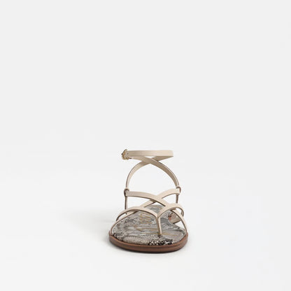 Dakota Ankle Strap Sandal - Vanilla Bean Leather