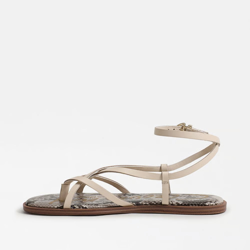 Dakota Ankle Strap Sandal - Vanilla Bean Leather