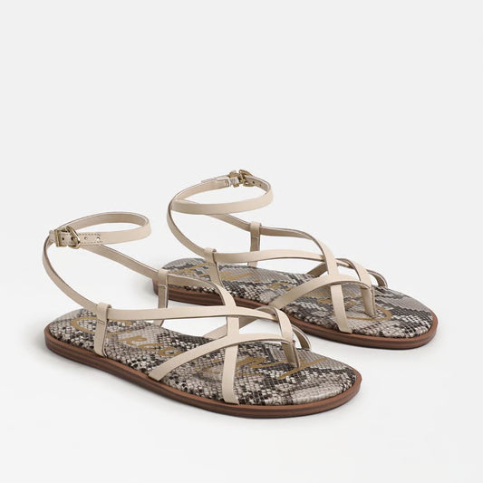 Dakota Ankle Strap Sandal - Vanilla Bean Leather
